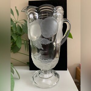 Vintage Pressed Glass Jug/Pitcher